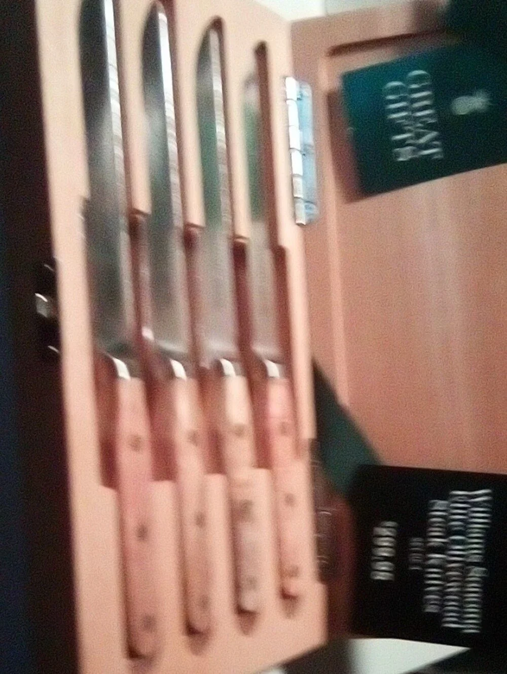 Williams Sonoma Elite Olivewood Steak Knives Set Of Four